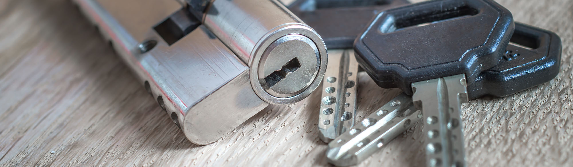 door lock with keys